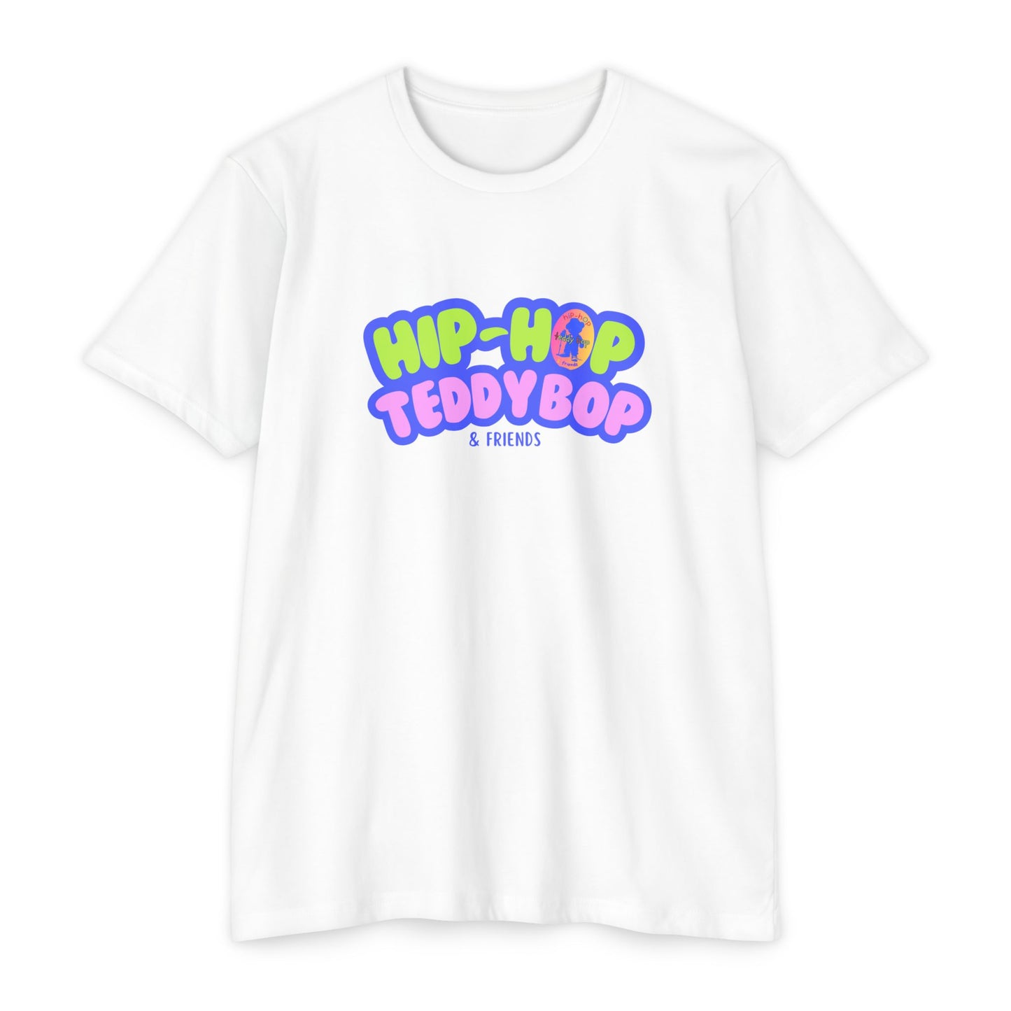 Moms & Pops Hip-Hop Teddy Bop Unisex CVC Jersey T-shirt