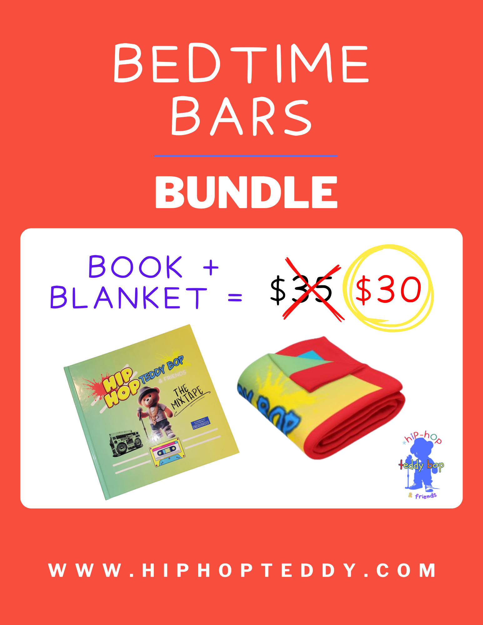 Bedtime Bars Bundle – Hip-Hop Teddy Bop & Friends