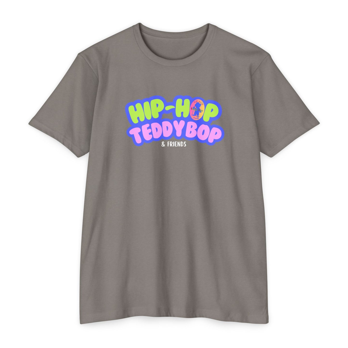 Moms & Pops Hip-Hop Teddy Bop Unisex CVC Jersey T-shirt