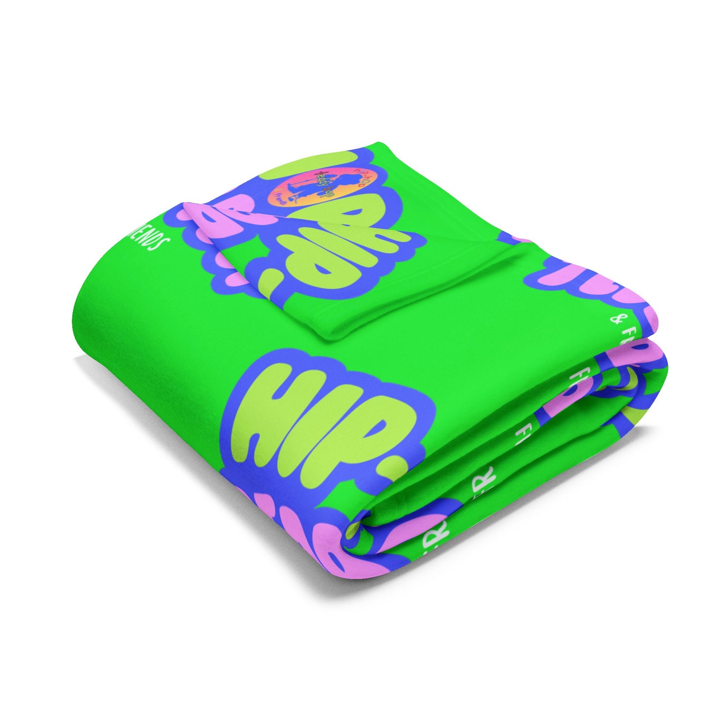 Hip-Hop Teddy Bop & Friends Logo Arctic Fleece Blanket