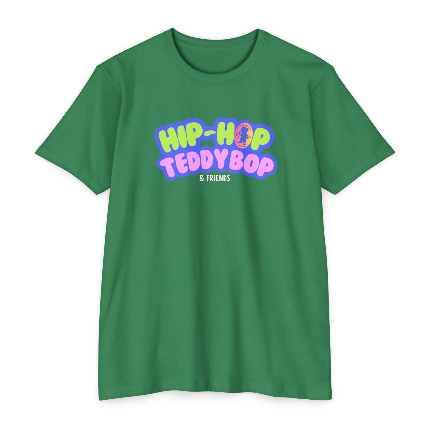 Moms & Pops Hip-Hop Teddy Bop Unisex CVC Jersey T-shirt