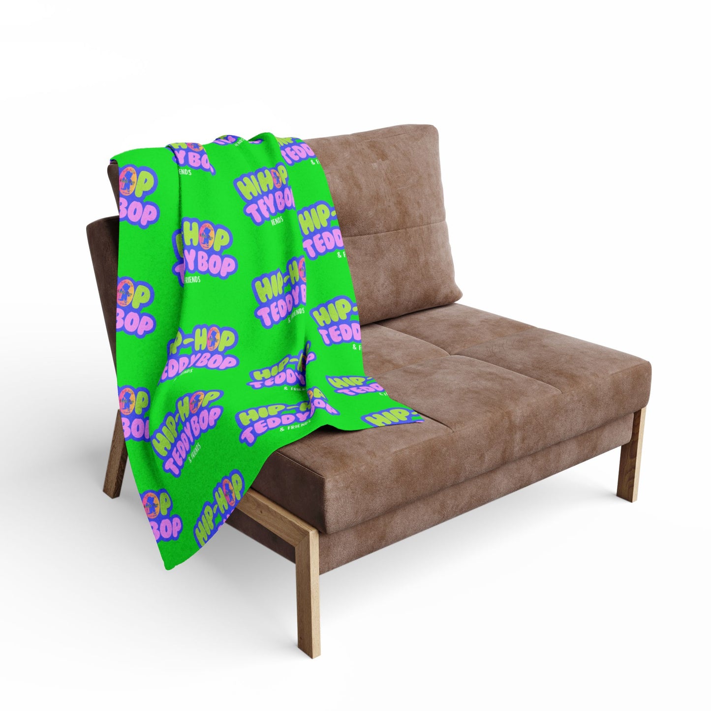 Hip-Hop Teddy Bop & Friends Logo Arctic Fleece Blanket