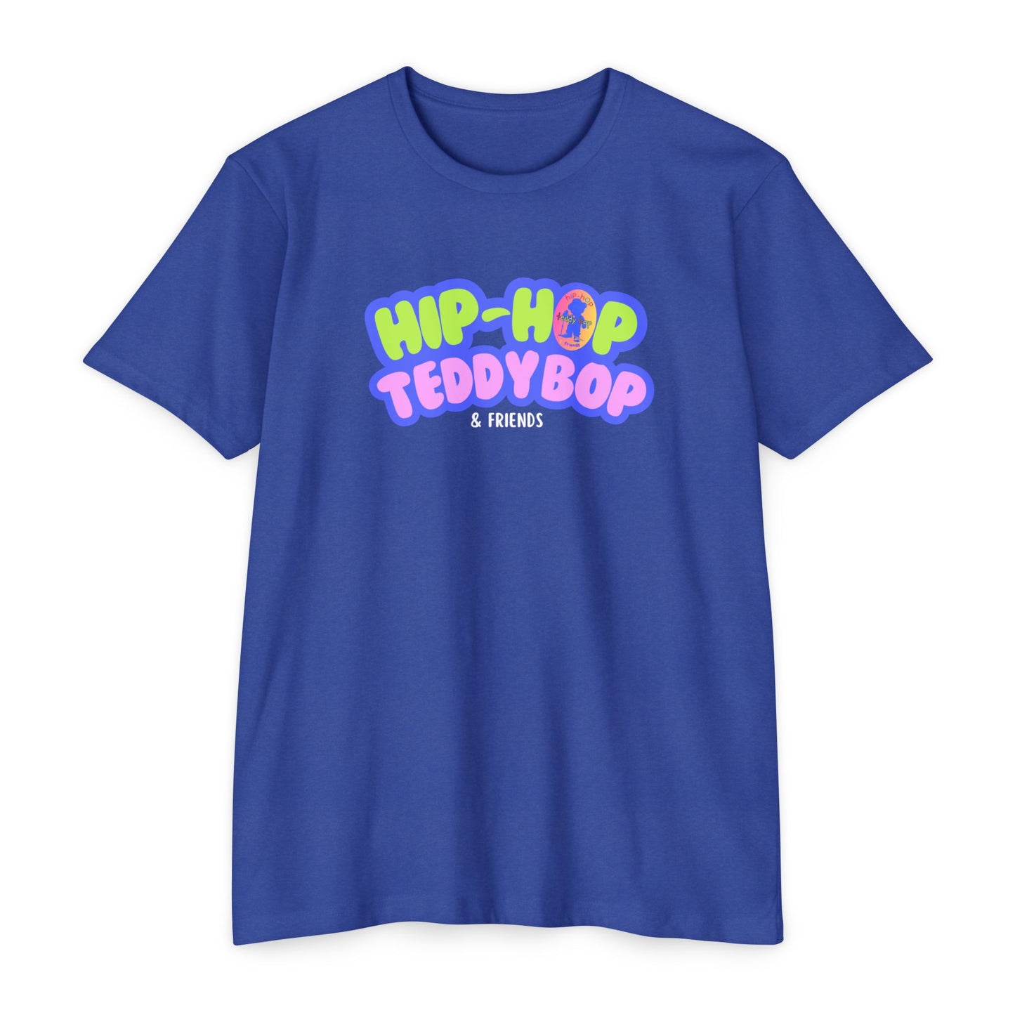 Moms & Pops Hip-Hop Teddy Bop Unisex CVC Jersey T-shirt