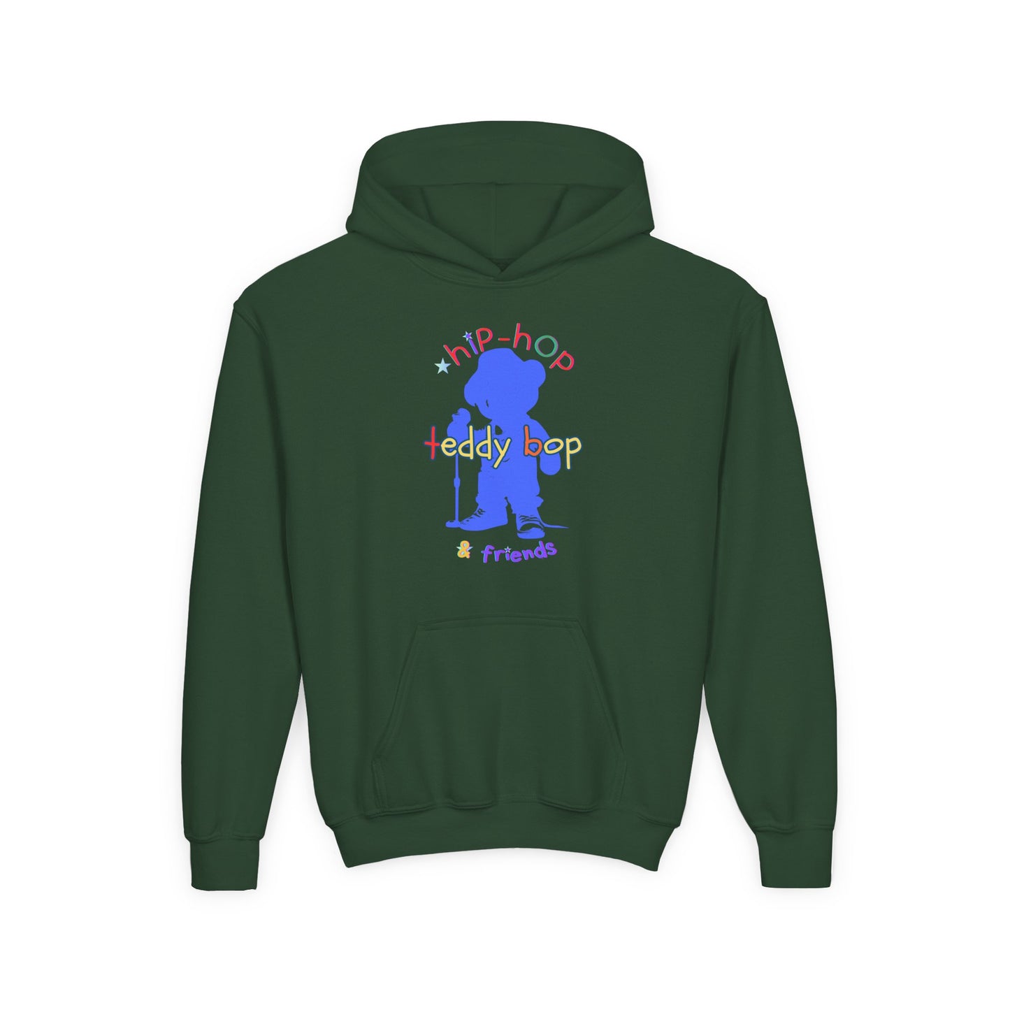 Teddy Bop Don't Stop (KIDS) Heavy Blend Hooded Sweatshirt