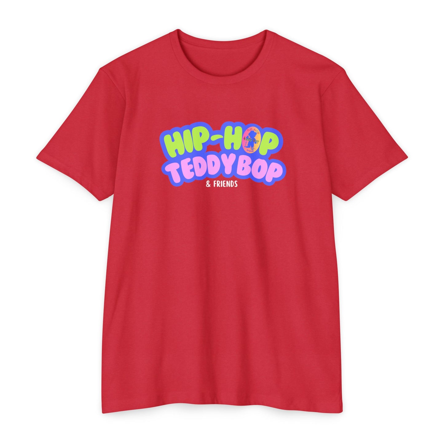 Moms & Pops Hip-Hop Teddy Bop Unisex CVC Jersey T-shirt