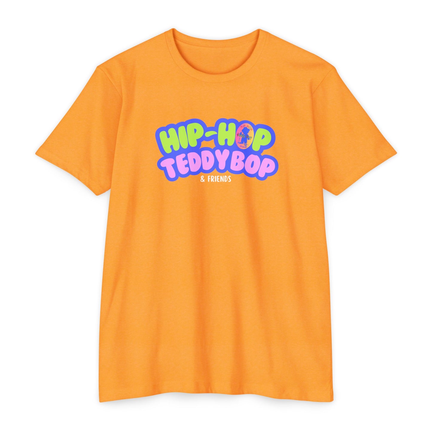 Moms & Pops Hip-Hop Teddy Bop Unisex CVC Jersey T-shirt