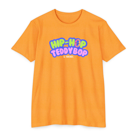 Moms & Pops Hip-Hop Teddy Bop Unisex CVC Jersey T-shirt
