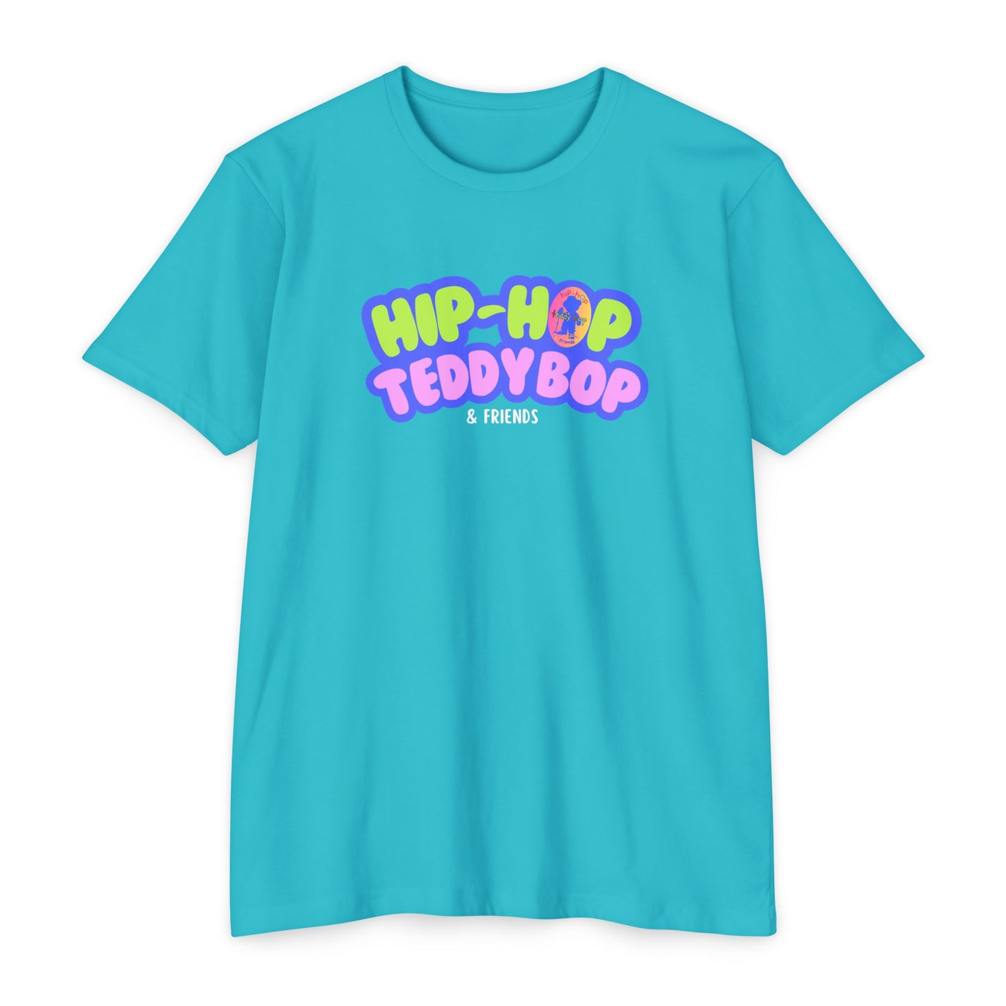 Moms & Pops Hip-Hop Teddy Bop Unisex CVC Jersey T-shirt