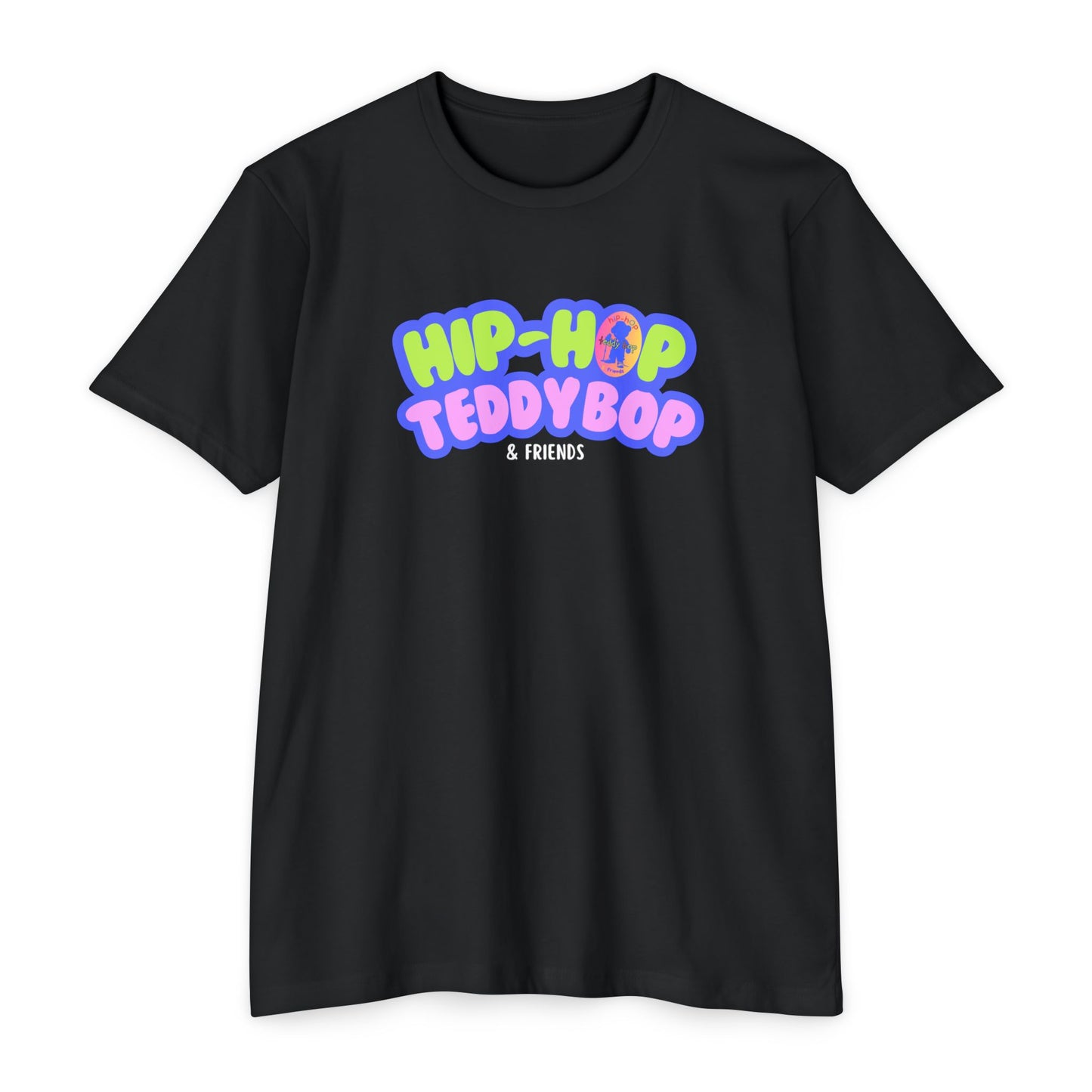 Moms & Pops Hip-Hop Teddy Bop Unisex CVC Jersey T-shirt
