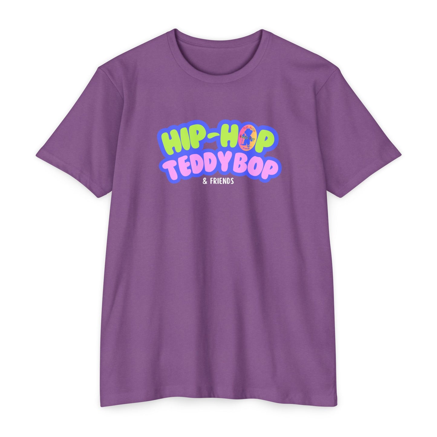 Moms & Pops Hip-Hop Teddy Bop Unisex CVC Jersey T-shirt