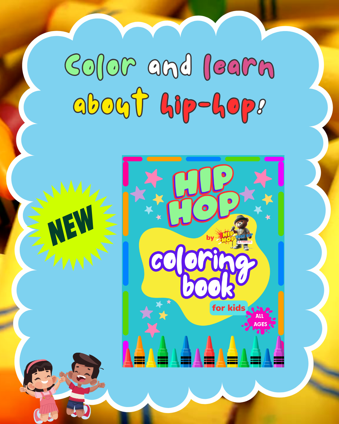 Hip-Hop Coloring Book by Hip-Hop Teddy Bop & Friends 2025 